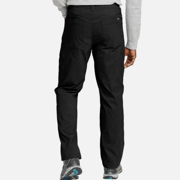 Eddie Bauer Fleece Lined Tech Pants Mens 40 x 30 Black Water Repellent Insulated - Picture 5 of 14